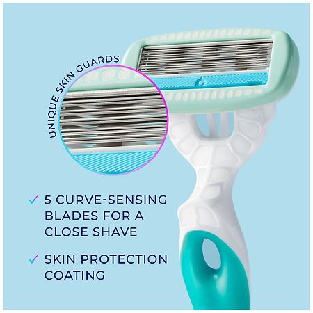 Schick Hydro Silk Disposable 5-Blade Razors for Women Ultra Sensitive