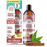 GuruNanda Oil Pulling Oral Rinse With Neem & Ashwagandha Coconut + Cinnamon