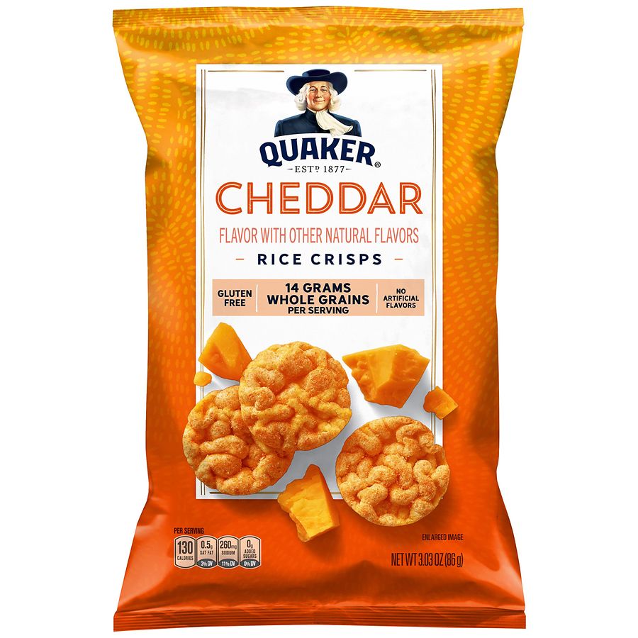 Quaker Rice Crisps Cheddar