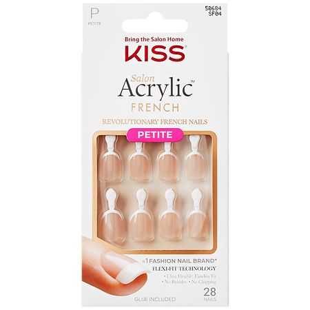 Kiss Salon Acrylic Glue-On Nails Petite, My Fly