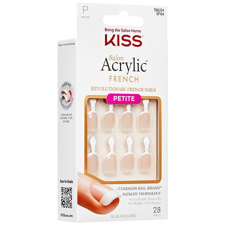 Kiss Salon Acrylic Glue-On Nails Petite, My Fly
