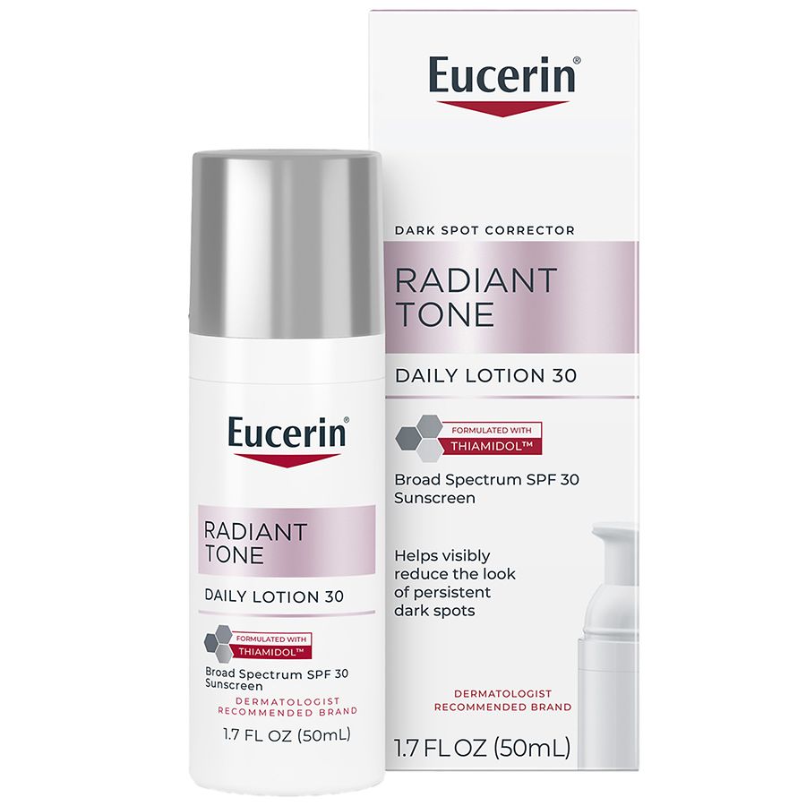 Eucerin Face Radiant Tone Daily Face Lotion with SPF 30, Dark Spot Corrector with Thiamidol No Scent