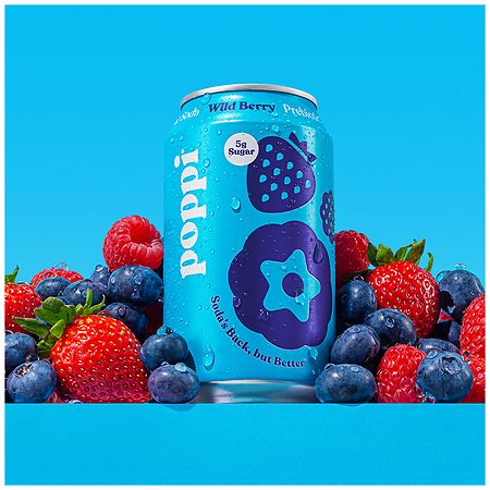 Poppi Prebiotic Soda Wild Berry | Walgreens