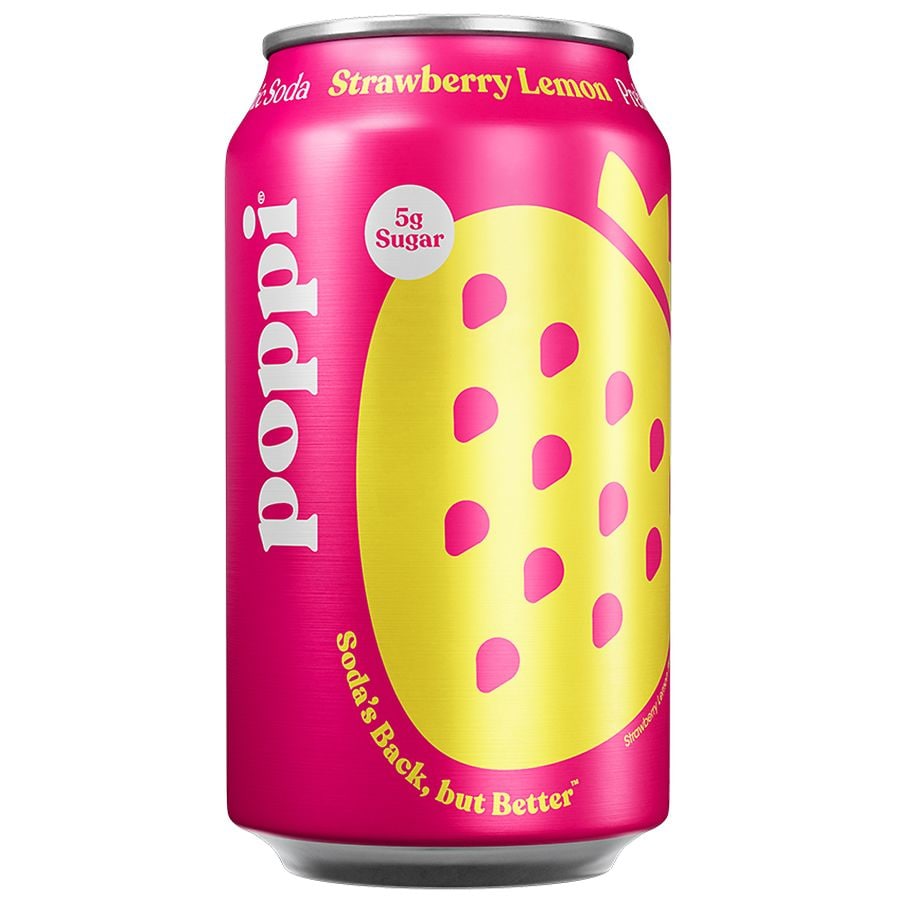 Poppi Prebiotic Soda Strawberry Lemon | Walgreens
