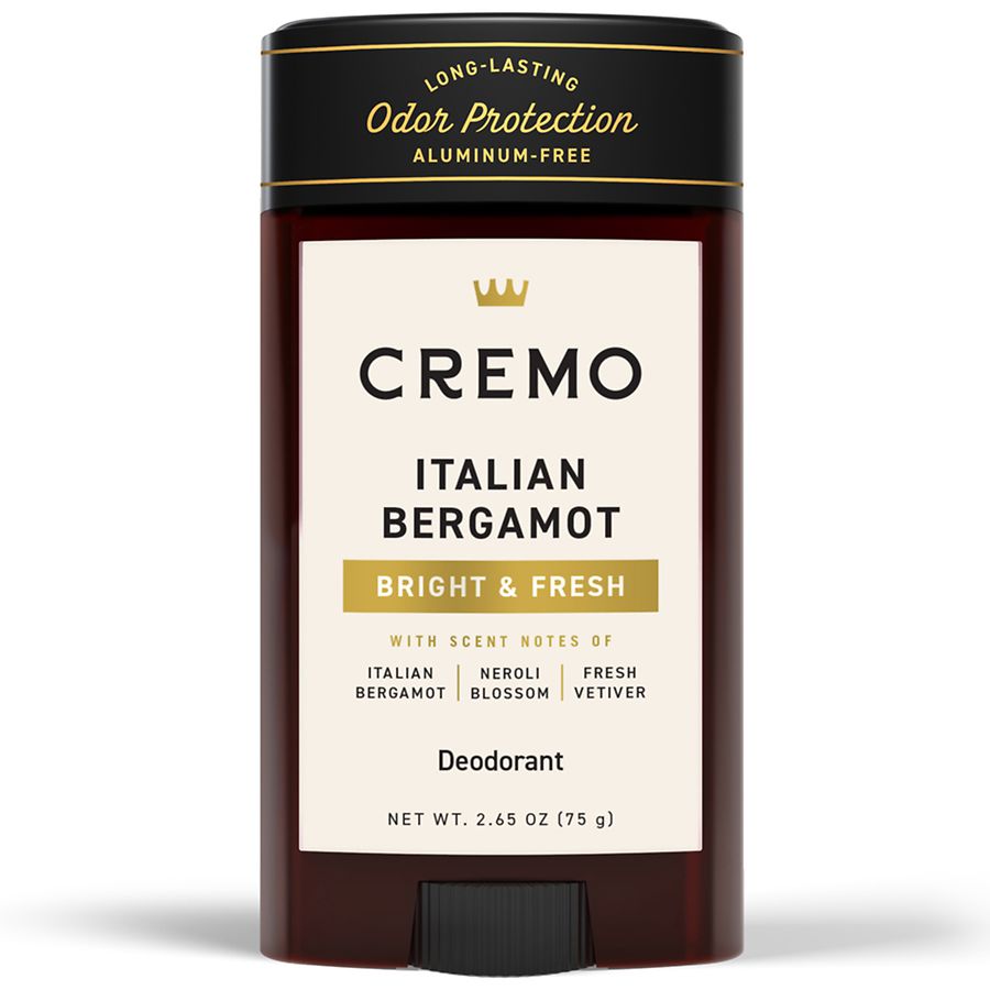 Cremo Aluminum Free Deodorant Stick Italian Bergamot