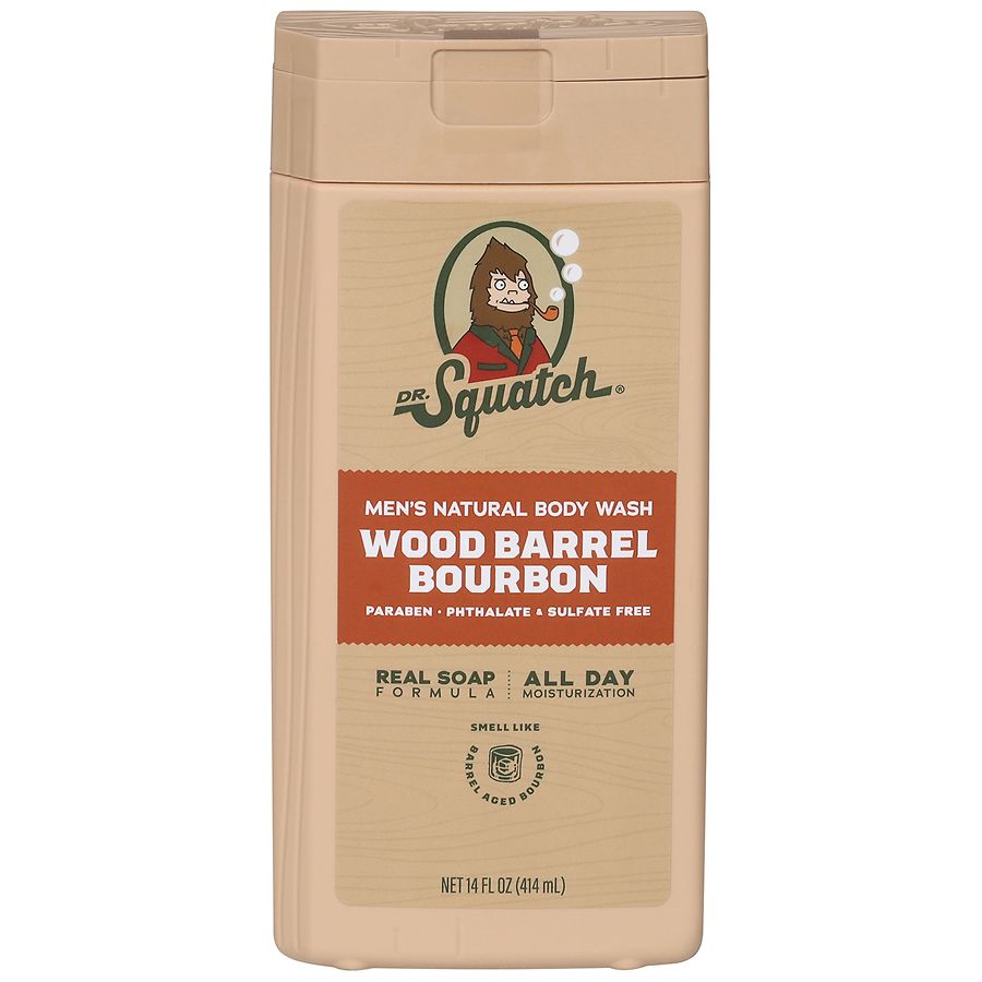 Dr. Squatch Body Wash Wood Barrel Bourbon