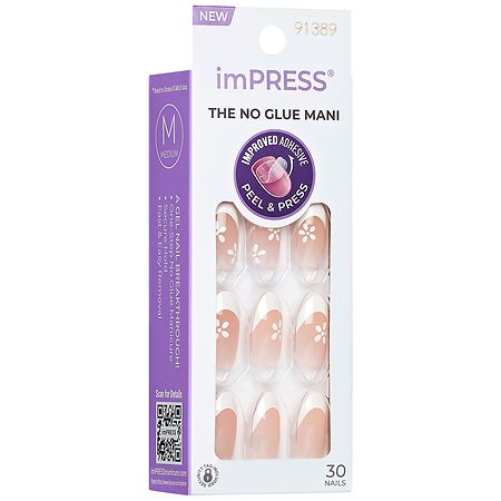 Kiss imPRESS French Press-On Nails Medium Fearless