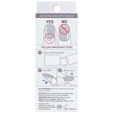 Kiss imPRESS French Press-On Nails Medium Fearless