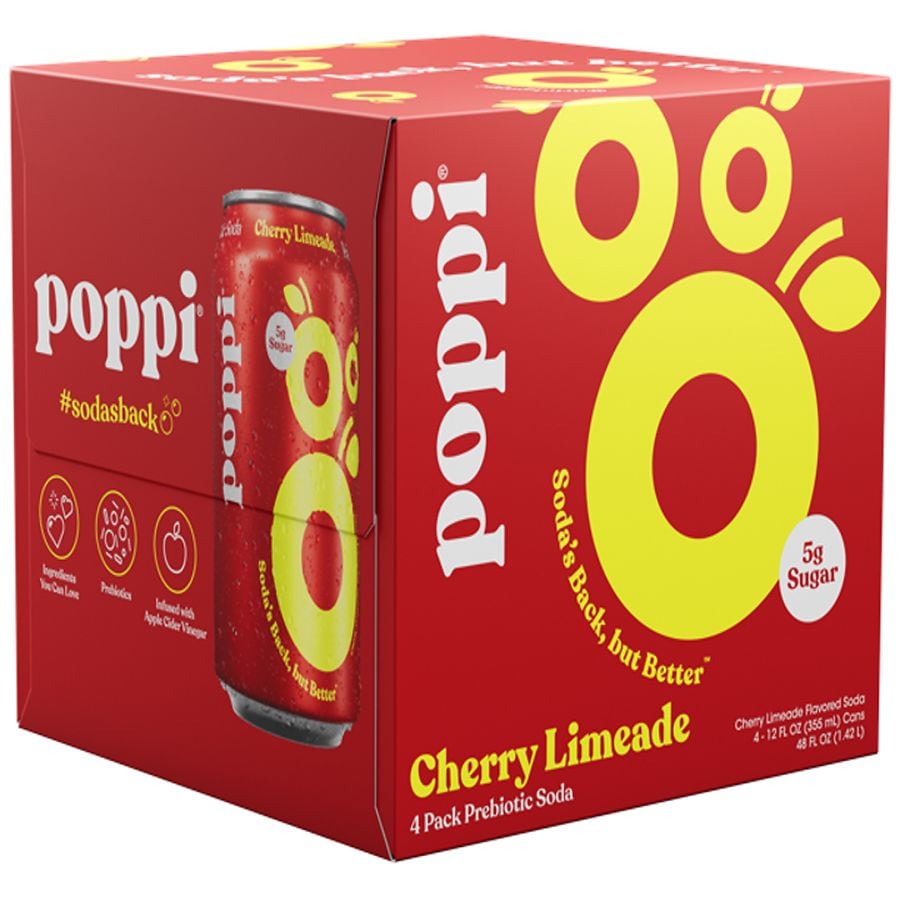 Poppi Prebiotic Soda Cherry Limeade | Walgreens