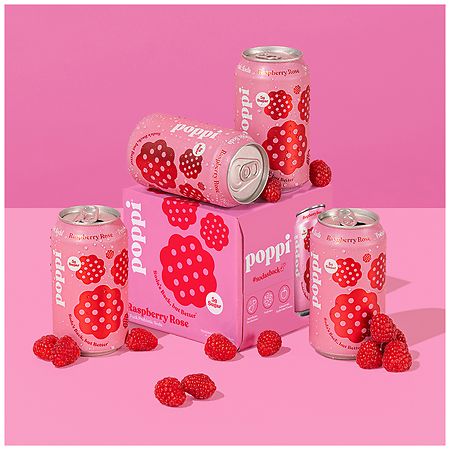 Poppi Prebiotic Soda Raspberry Rose | Walgreens