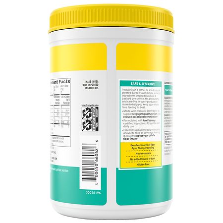 Zarbee's Children's Regularity Support Prebiotic Fiber Powder