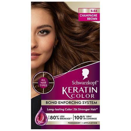 Schwarzkopf Keratin Color Hair Color Champagne Brown