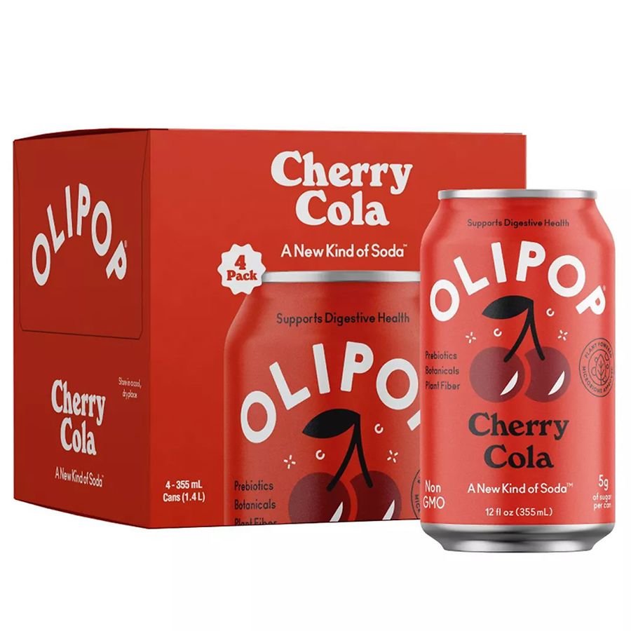 OLIPOP Prebiotic Soda Pack Cherry Cola