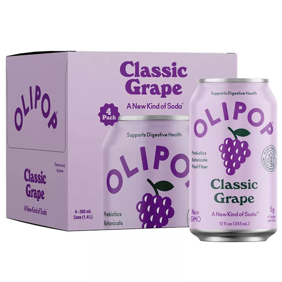 OLIPOP Prebiotic Soda Pack Classic Grape | Walgreens