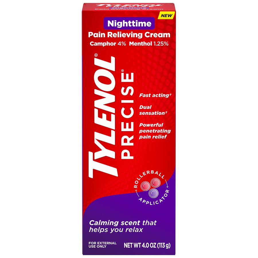 TYLENOL Precise Nighttime Pain Relieving Cream, Calming Scent for Relaxation Calming