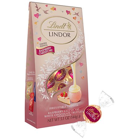 Lindt Lindor White Chocolate Truffles Raspberry Cheesecake