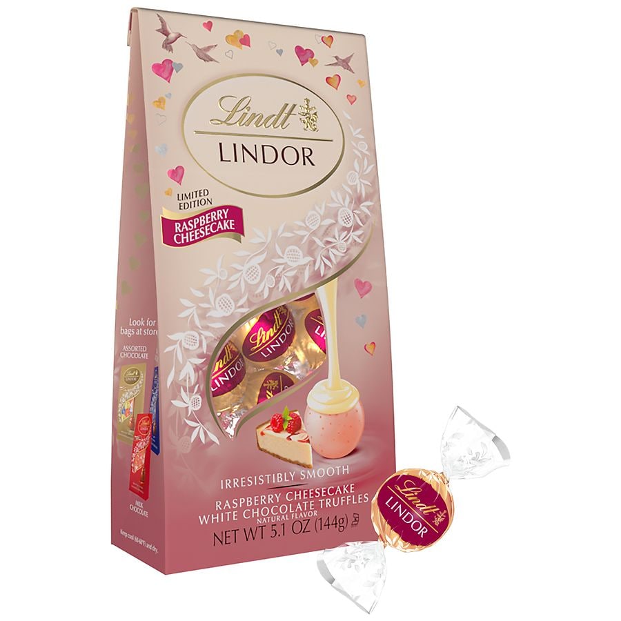 Lindt Lindor White Chocolate Truffles Raspberry Cheesecake