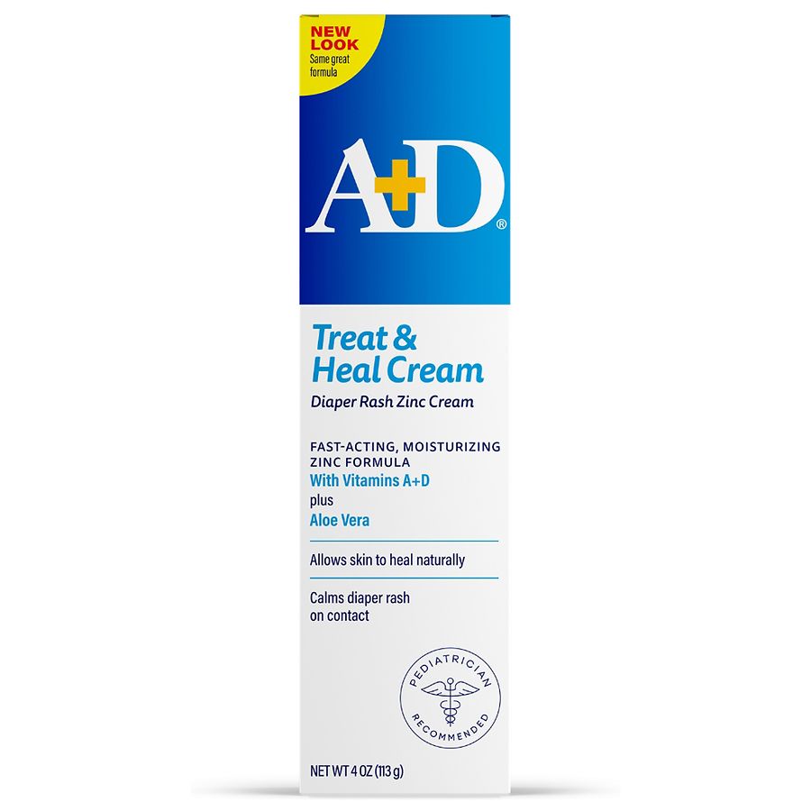 A+D Zinc Oxide Diaper Rash Cream | Walgreens