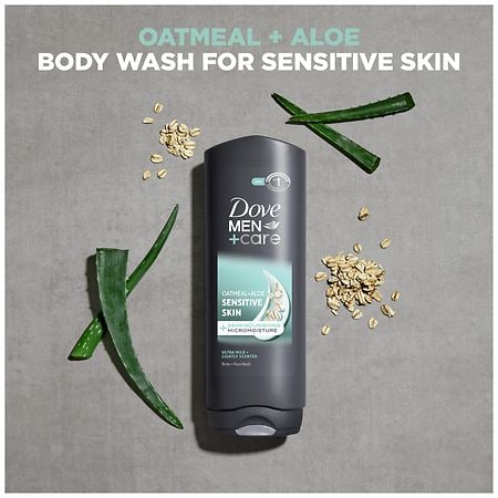 Dove Men+Care Body & Face Wash For Hydrated, Smooth Skin, Sensitive Skin