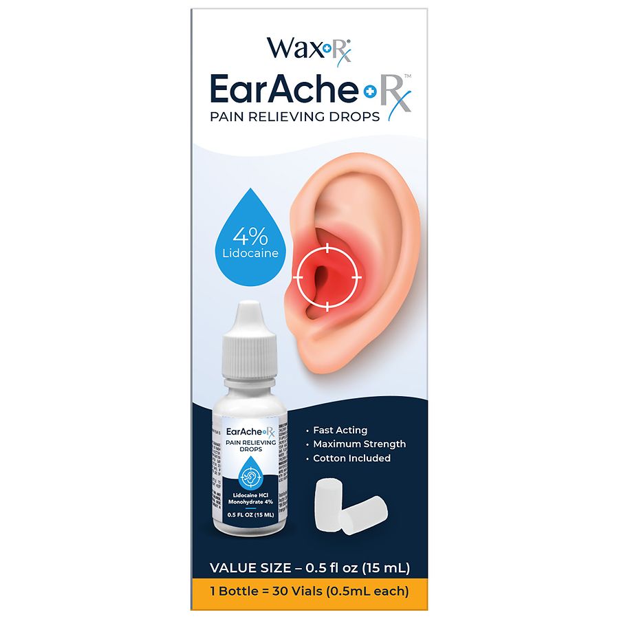 Ear Ache Rx WaxRx Earache Rx Ear Pain Relief Drops | Walgreens