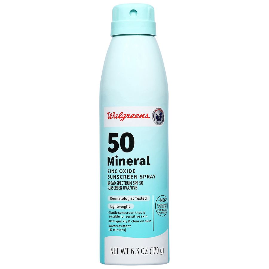 Walgreens Mineral Zinc Oxide Sunscreen Spray