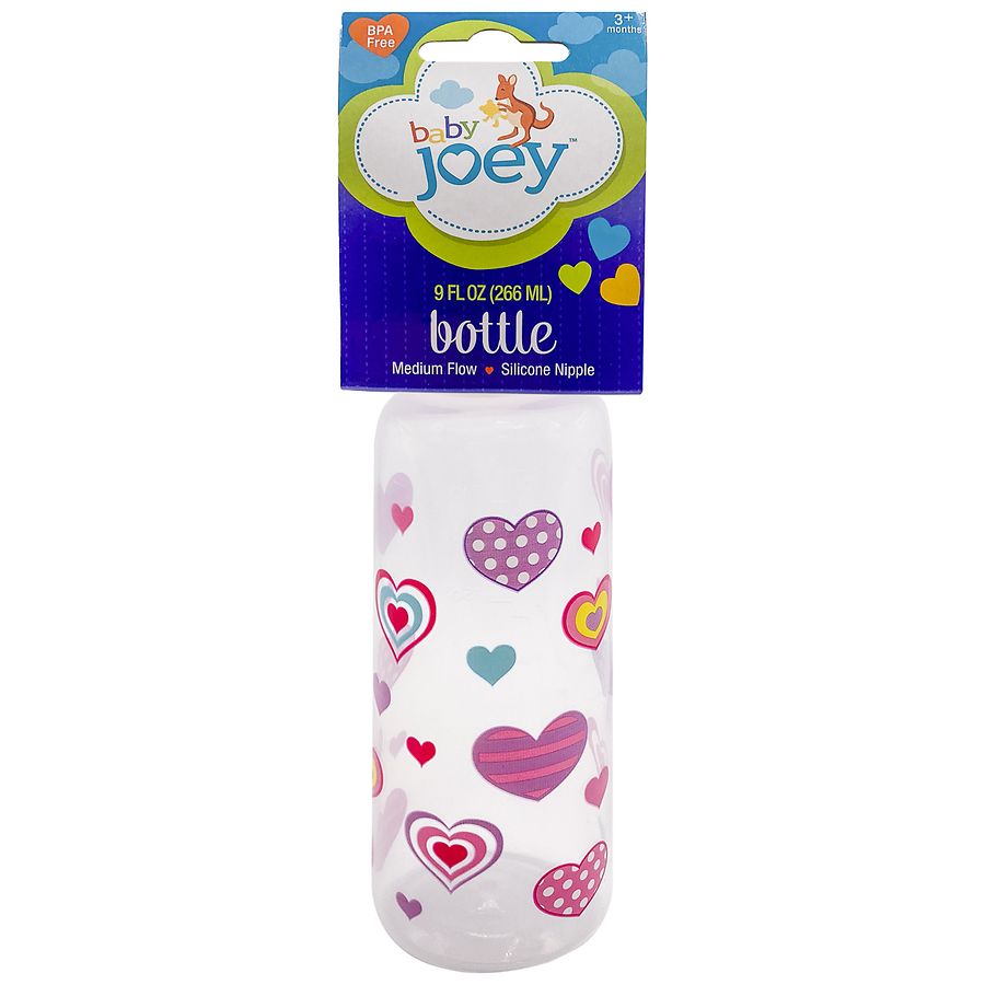 Baby Joey Medium Flow Baby Bottle Pink