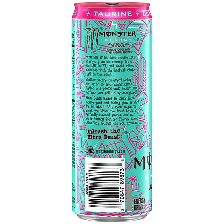 Monster Energy Vice Guava, Sugar Free Drink Pack Ultra Vice Guava