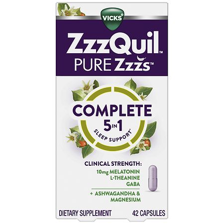 zzz Vicks ZzzQuil PURE Zzzs Complete Sleep, Melatonin, L