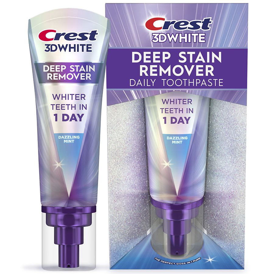 Crest 3D White Brilliance Deep Stain Remover Toothpaste Dazzling