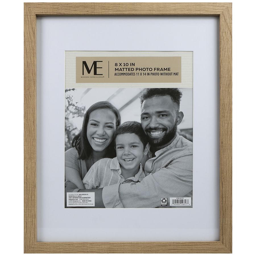 Modern Expressions Matted Photo Frame 8x10 Inch Natural | Walgreens