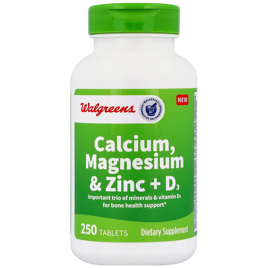 Walgreens Calcium, Magnesium & Zinc + D Tablets | Walgreens