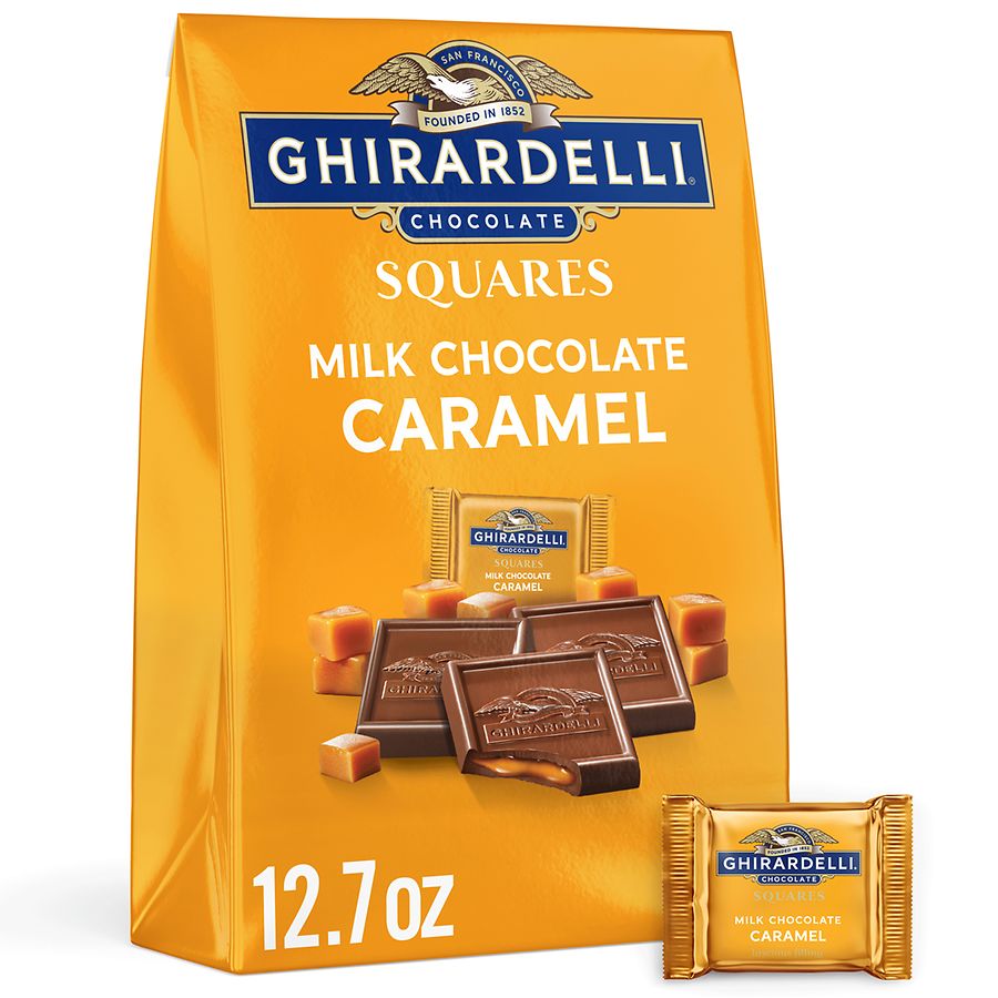 Ghirardelli Milk Chocolate Squares Bag Caramel