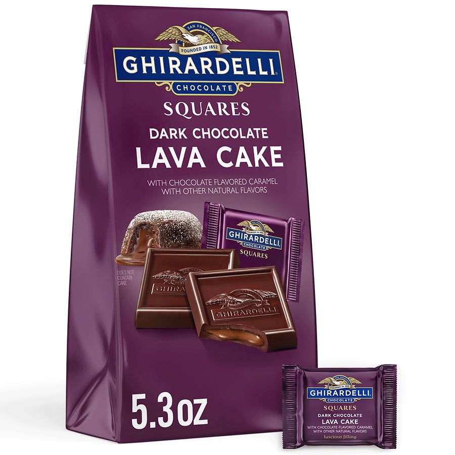 Ghirardelli Dark Chocolate Squares Bag Lava Cake