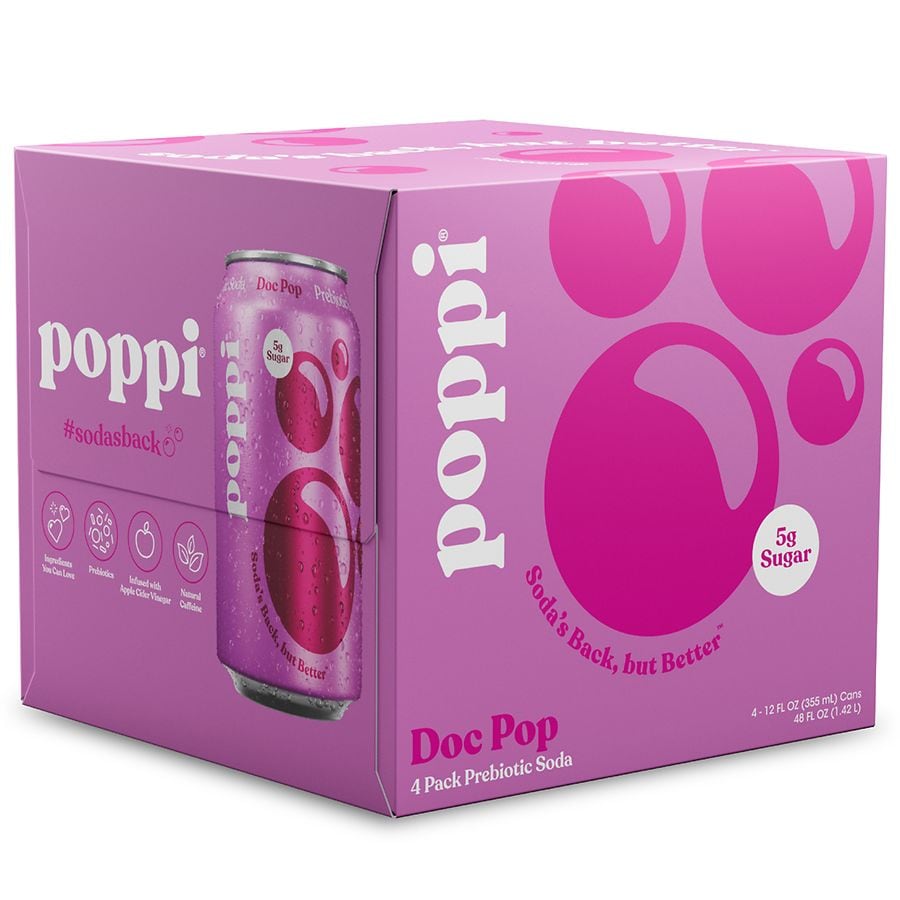 Poppi Prebiotic Soda Cans Doc Pop | Walgreens