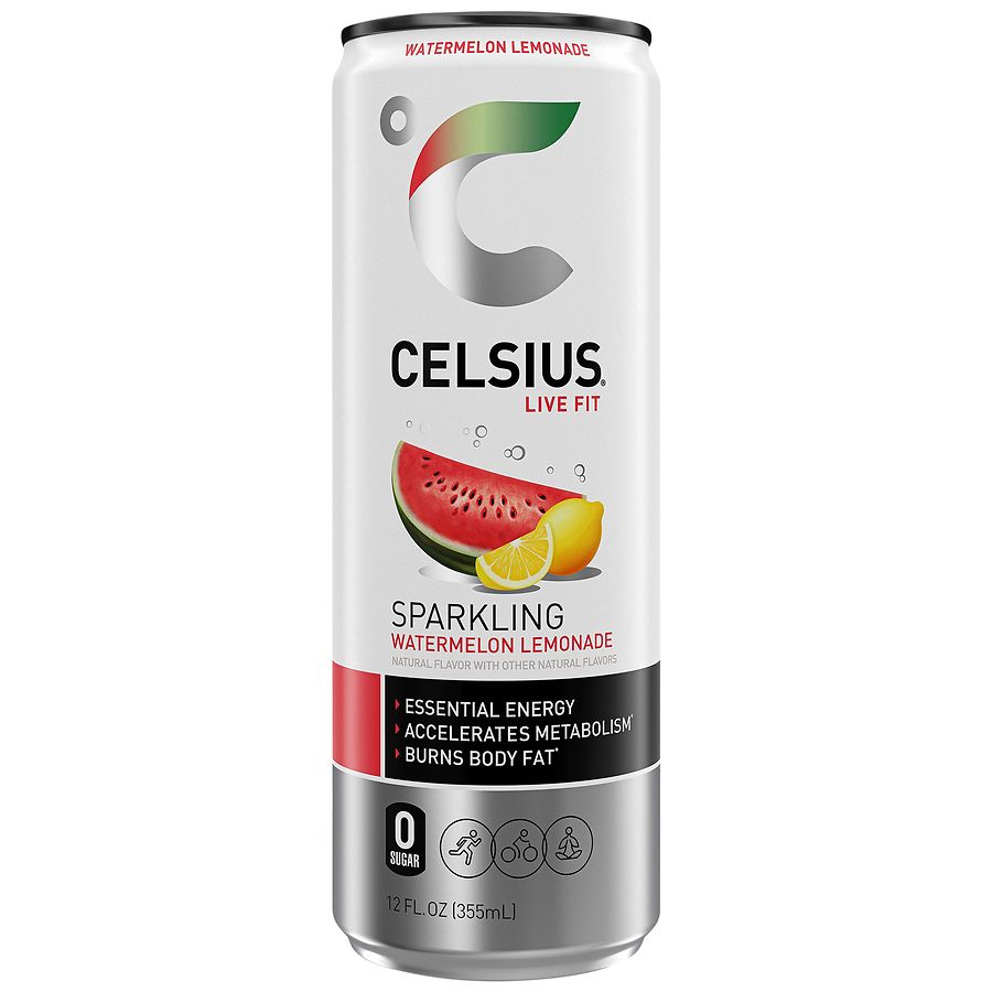 Celsius Sparkling Energy Drink, Can Watermelon Lemonade