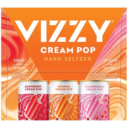 Vizzy Cream Pop Hard Seltzer Can Variety Pack | Walgreens