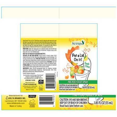 Great Scents Pre-Poo Spray Fresh Citrus