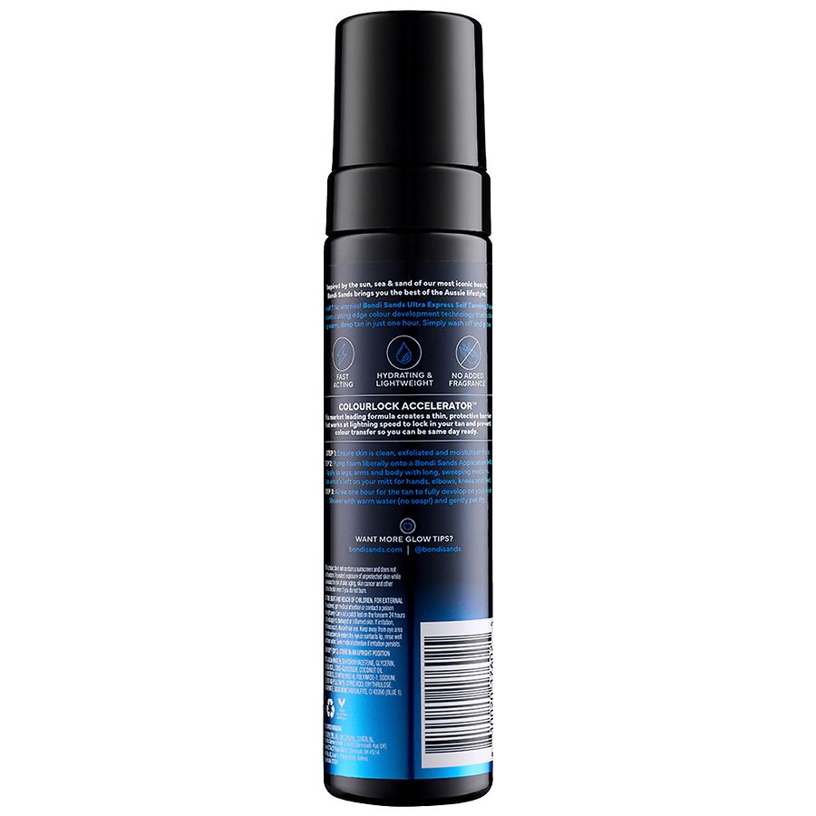 Bondi Sands Ultra Express Self Tanning Foam Unscented Ultra Dark
