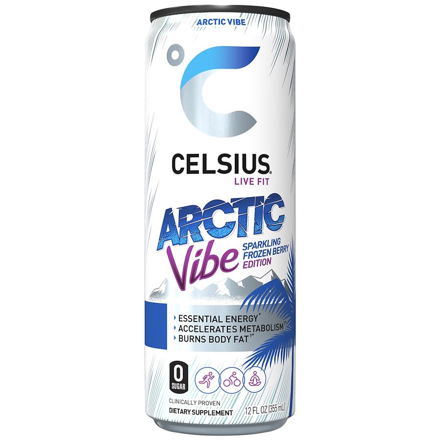 Celsius Energy Drink, Arctic Vibe Frozen Berry