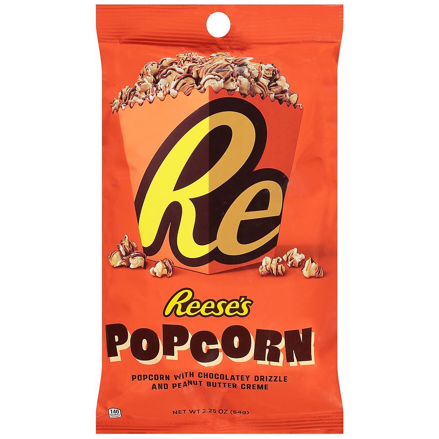 REESE'S Popcorn Chocolatey Drizzle And Peanut Butter Creme