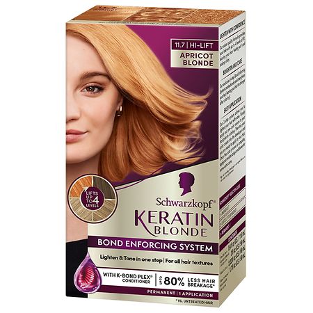 Schwarzkopf Keratin Blonde Hair Color Apricot Blonde