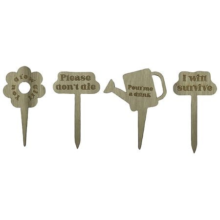 Festive Voice Garden Party Plant Markers