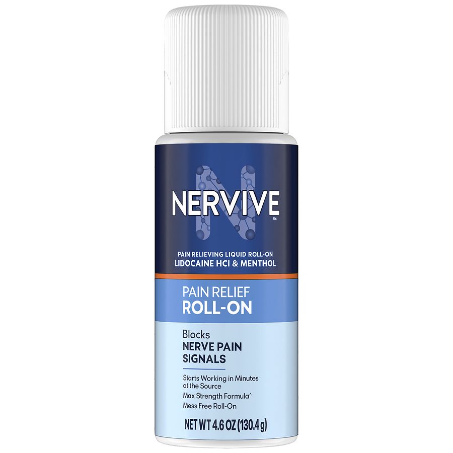 Nervive Roll On Max Strength Topical Pain Reliever Menthol