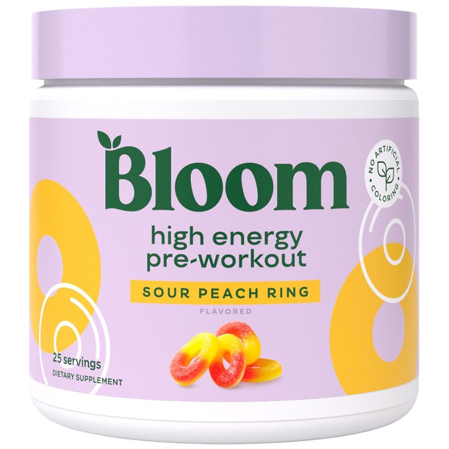 Bloom High Energy Pre-Workout Sour Peach Ring