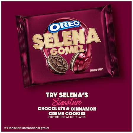 Oreo Selena Gomez Cookies, Limited Edition Chocolate & Cinnamon Creme