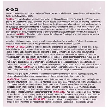 Hollywood Fashion Secrets Non-Adhesive Silicone Inserts Medium