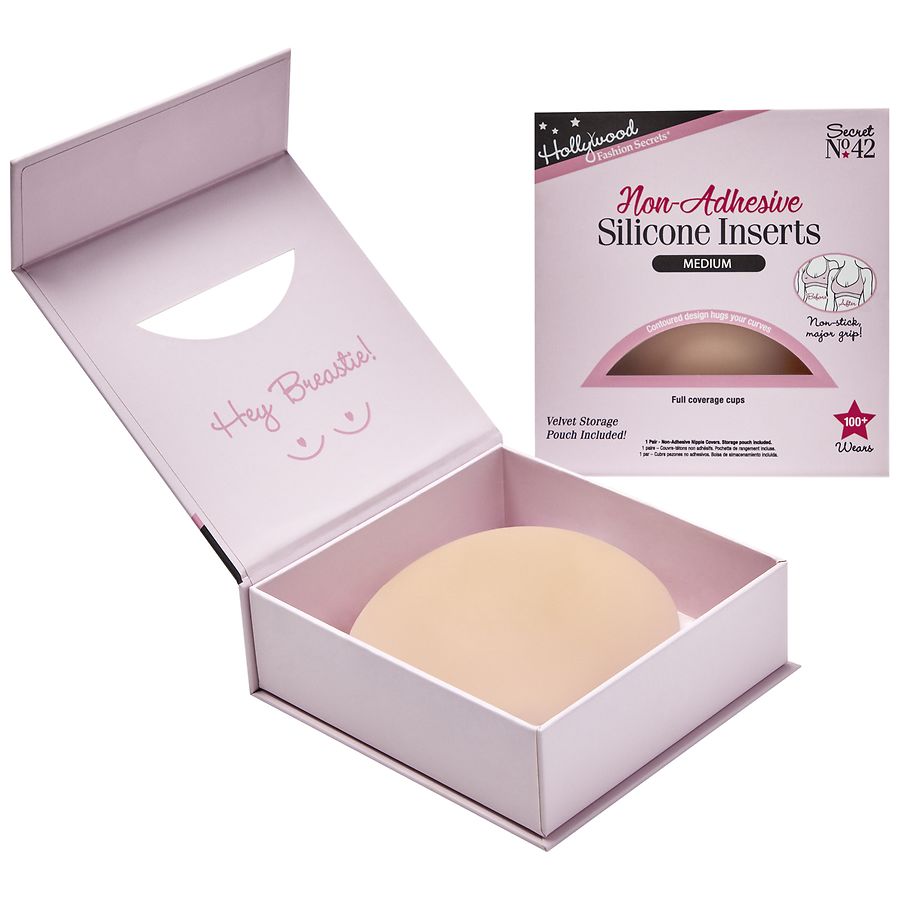 Hollywood Fashion Secrets Non-Adhesive Silicone Inserts Medium