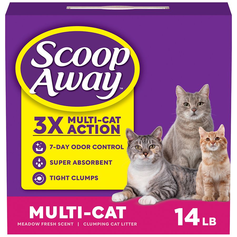 Scoop Away Multi-Cat Clumping Cat Litter Meadow Fresh