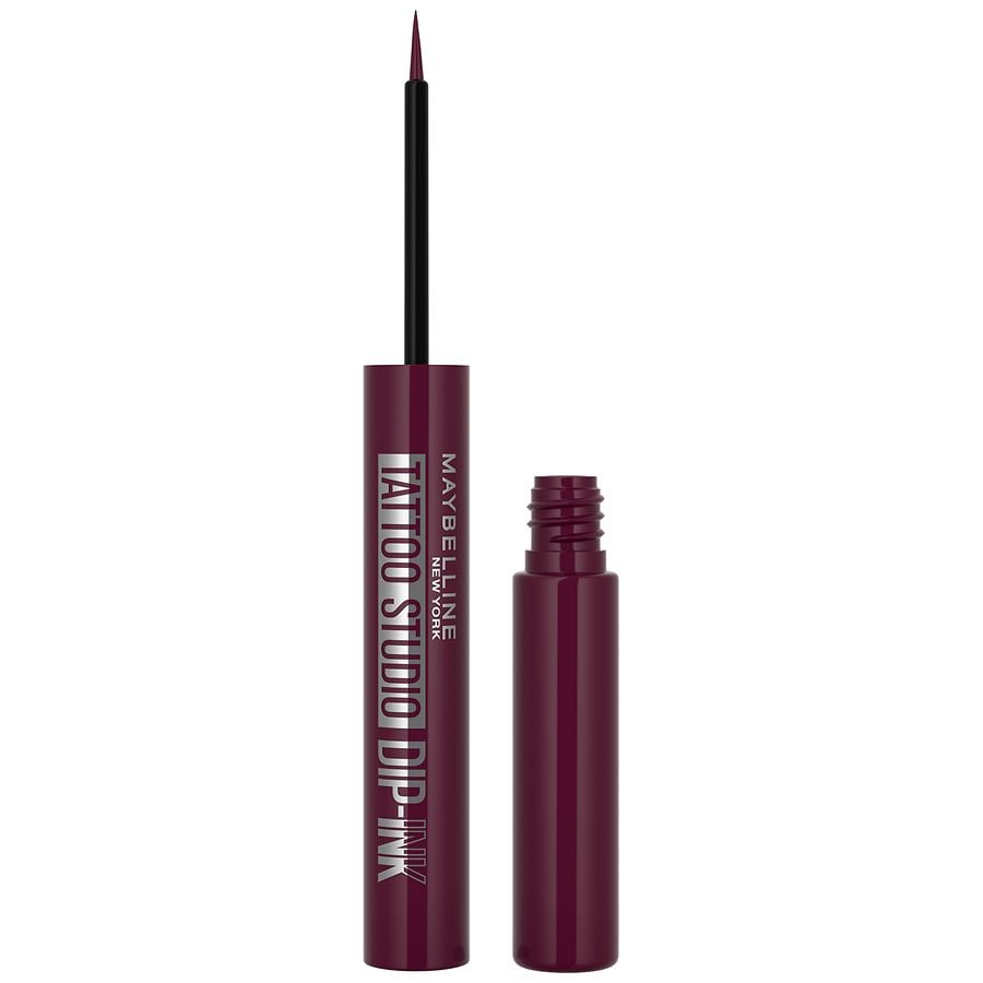 Maybelline TattooStudio Dip-Ink Liquid Eyeliner, Waterproof, 24Hr Wear, Burgundy Boost