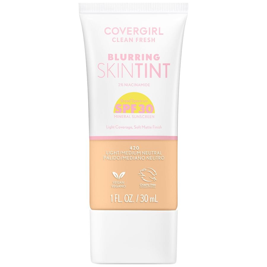 CoverGirl Clean Fresh Blurring Skin Tint, 420 Light/Medium Neutral